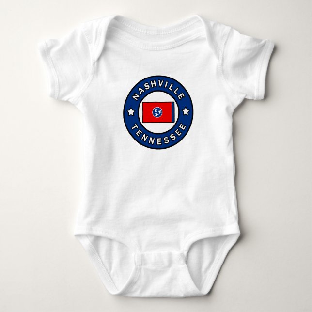 Nashville Tennessee Baby Bodysuit (Front)