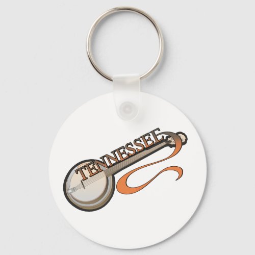 Nashville Tennessee Banjo Country Music  Keychain