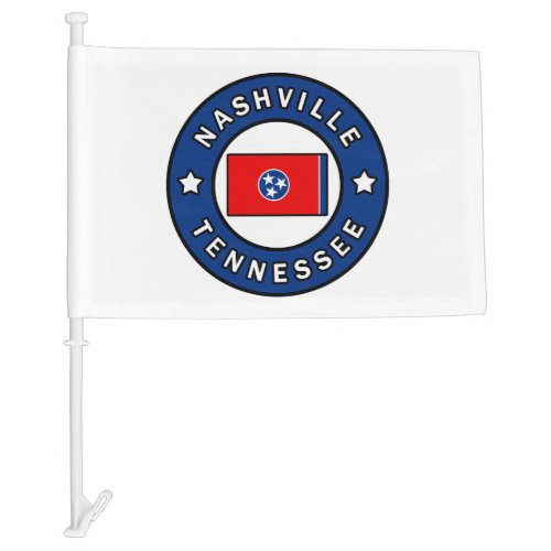 Nashville Tennessee Car Flag