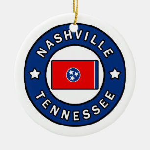 Nashville Tennessee Ceramic Ornament