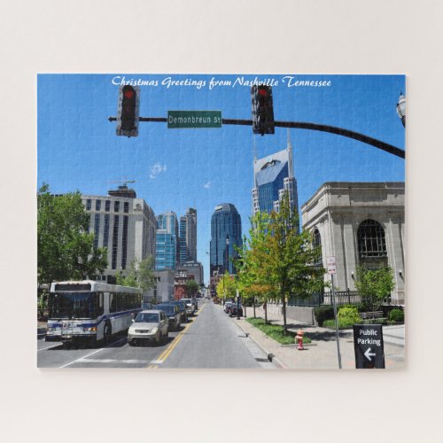 Nashville Tennessee Christmas Greetings Jigsaw Puzzle