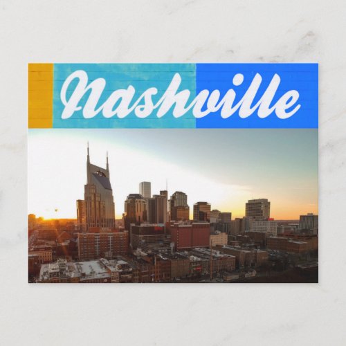 Nashville Tennessee City Scape Beautiful Postcard