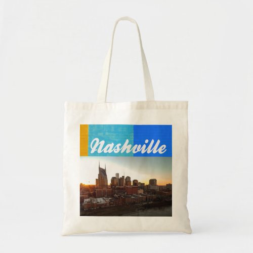 Nashville Tennessee City Scape Beautiful Tote Bag