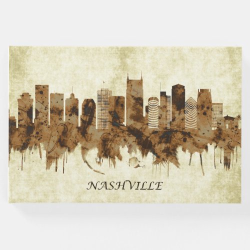 Nashville Tennessee Cityscape Guest Book