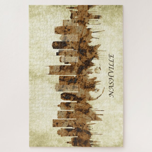Nashville Tennessee Cityscape Jigsaw Puzzle (Vertical)