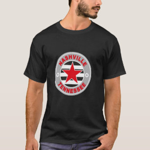 Nashville Tennessee Country Western Music USA Star T-Shirt