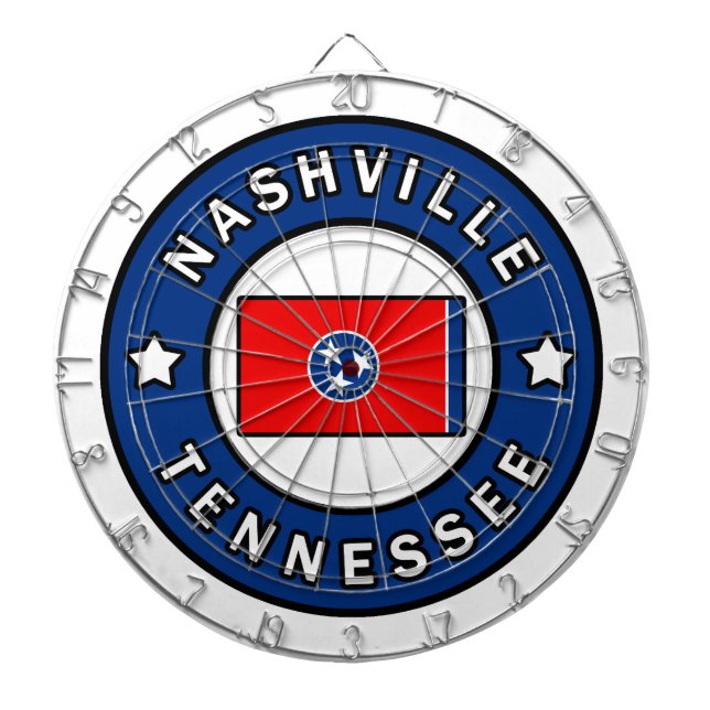 Nashville Tennessee Dart Board (Front)