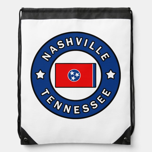 Nashville Tennessee Drawstring Bag (Front)