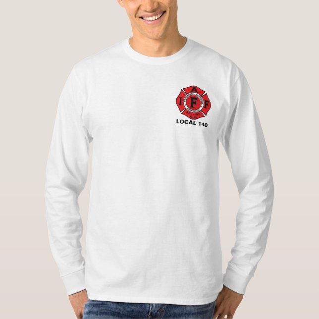 Nashville Tennessee Fire Dept. White L.S. Tee (Front)