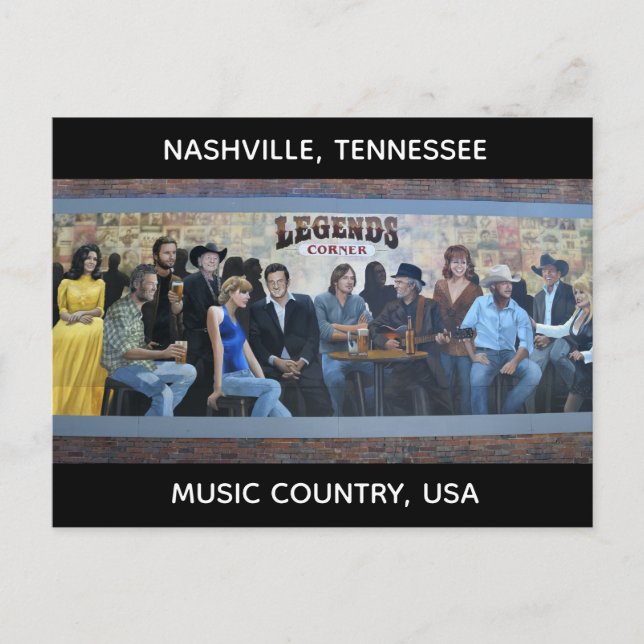Nashville,Tennessee Holiday Postcard (Front)