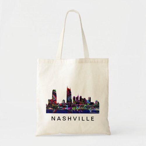 Nashville Tennessee in graffiti Tote Bag