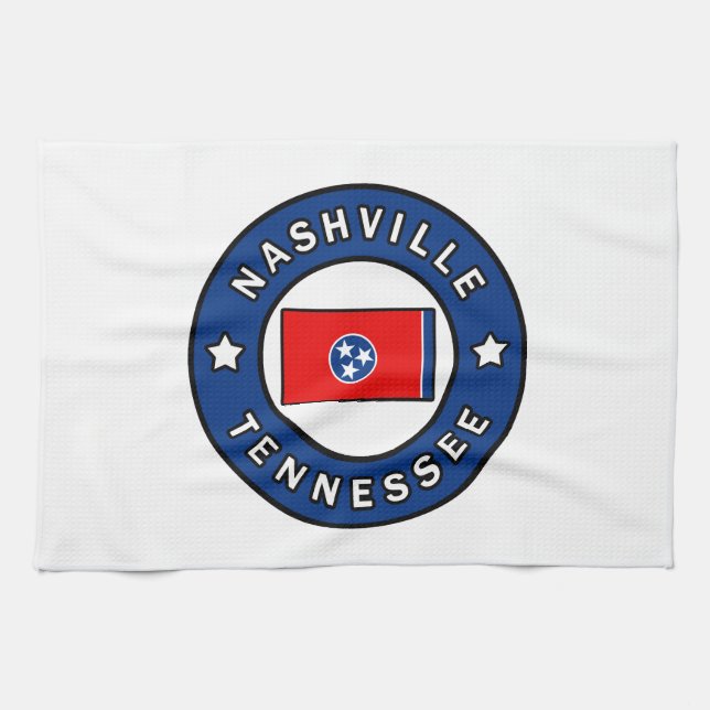 Nashville Tennessee Kitchen Towel (Horizontal)