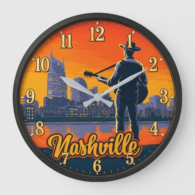 Nashville Tennessee  Large Clock (Front)