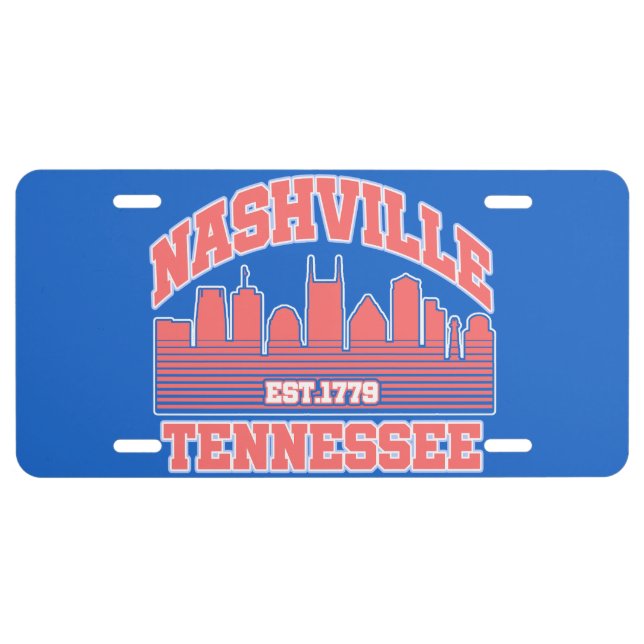 Nashville,Tennessee License Plate (Front)