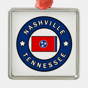 Nashville Tennessee Metal Ornament