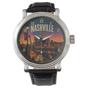 Nashville Tennessee Music City Broadway Sunset Watch