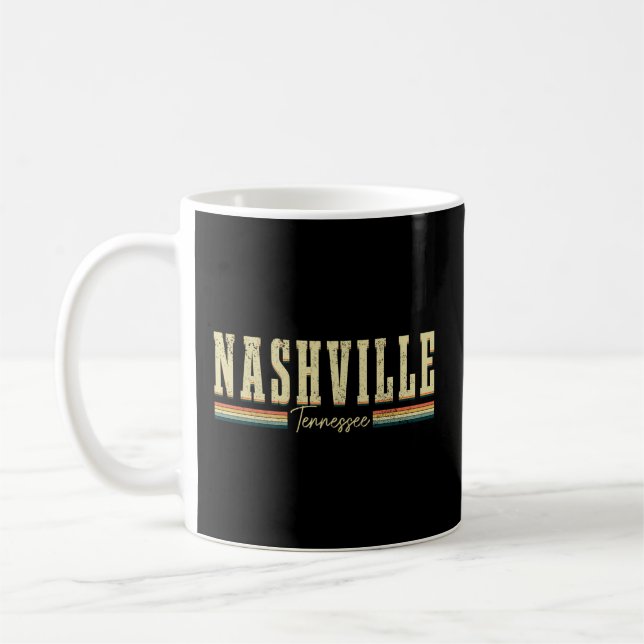 Nashville Tennessee Music City Coffee Mug (Left)