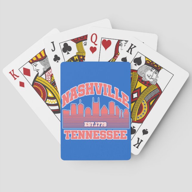 Nashville,Tennessee Poker Cards (Back)