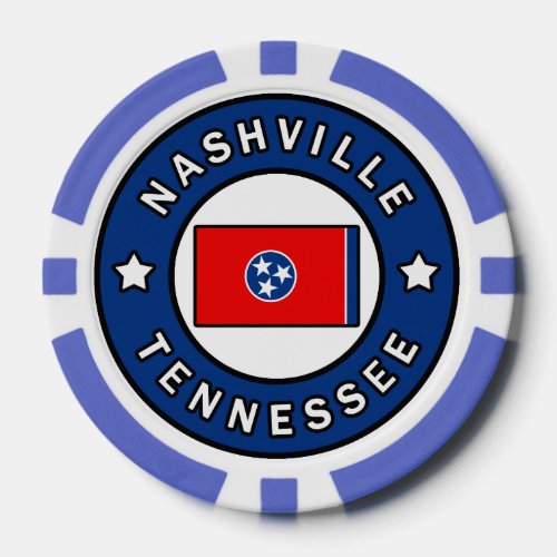 Nashville Tennessee Poker Chips
