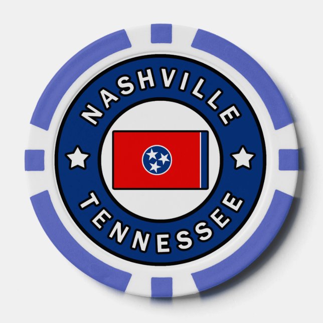 Nashville Tennessee Poker Chips (Front)
