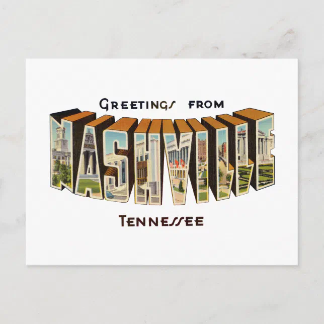 Nashville Tennessee Postcard | Zazzle