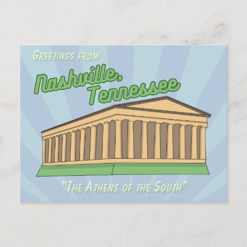 Nashville Tennessee Postcard _ Parthenon