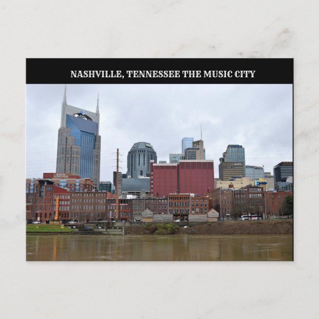 Nashville, Tennessee Riverfront Postcard (Front)