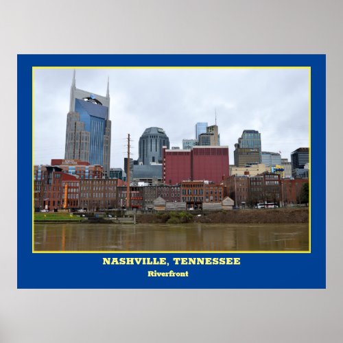 Nashville Tennessee Riverfront Poster
