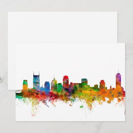Nashville Tennessee Skyline (Front/Back)