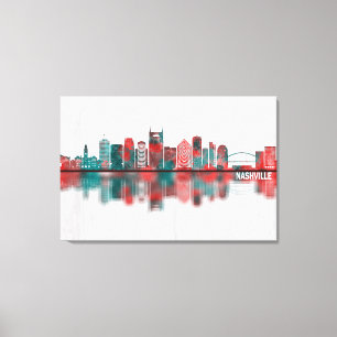 Nashville Tennessee Skyline Canvas Print