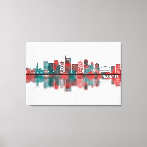 Nashville Tennessee Skyline Canvas Print