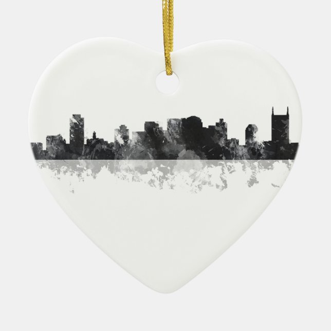 NASHVILLE, TENNESSEE SKYLINE CERAMIC ORNAMENT (Front)
