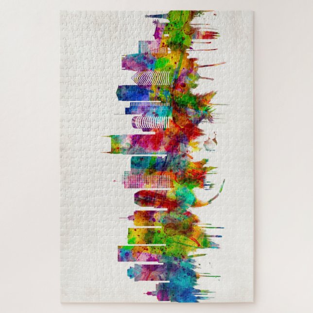 Nashville Tennessee Skyline Jigsaw Puzzle (Vertical)