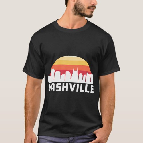 Nashville Tennessee Skyline Music City Usa Approve T_Shirt
