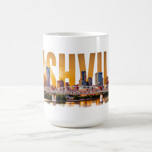 Nashville Tennessee Skyline Music Travel Coffee Mug