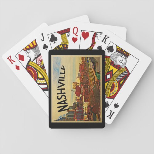 Nashville Tennessee Skyline Playing Cards