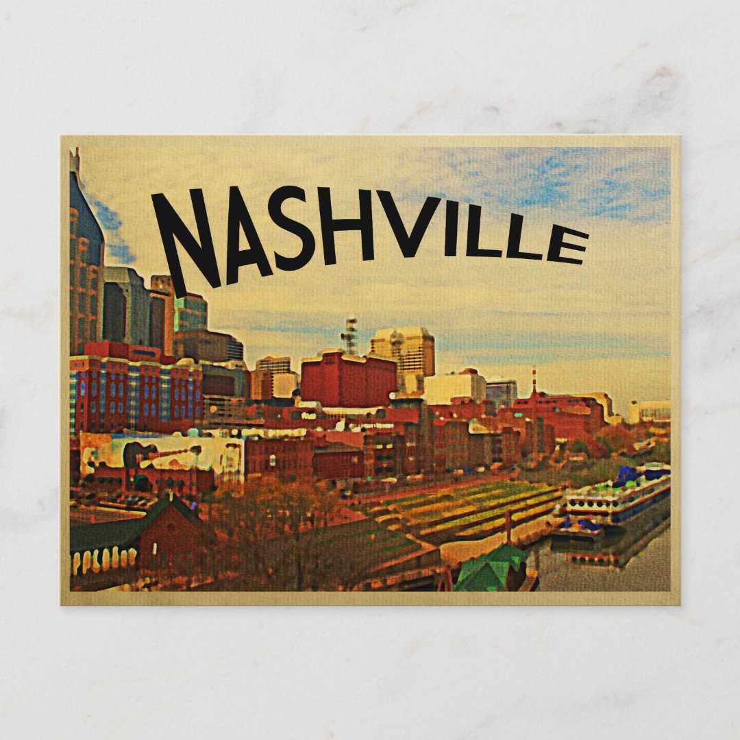 Nashville Tennessee Skyline Postcard | Zazzle