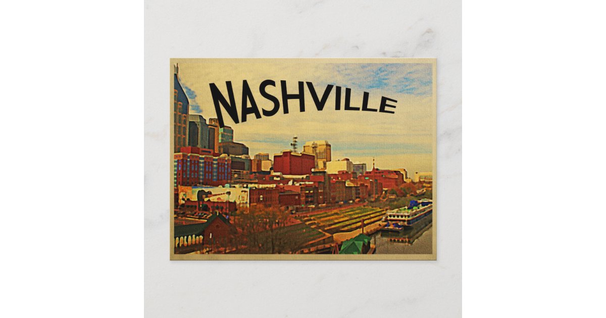 Nashville Tennessee Skyline Postcard | Zazzle