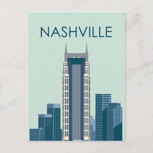 Nashville Tennessee Skyline Postcard