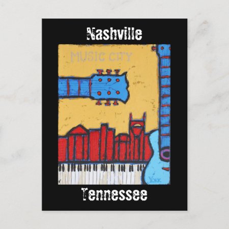 Nashville, Tennessee Skyline Postcard