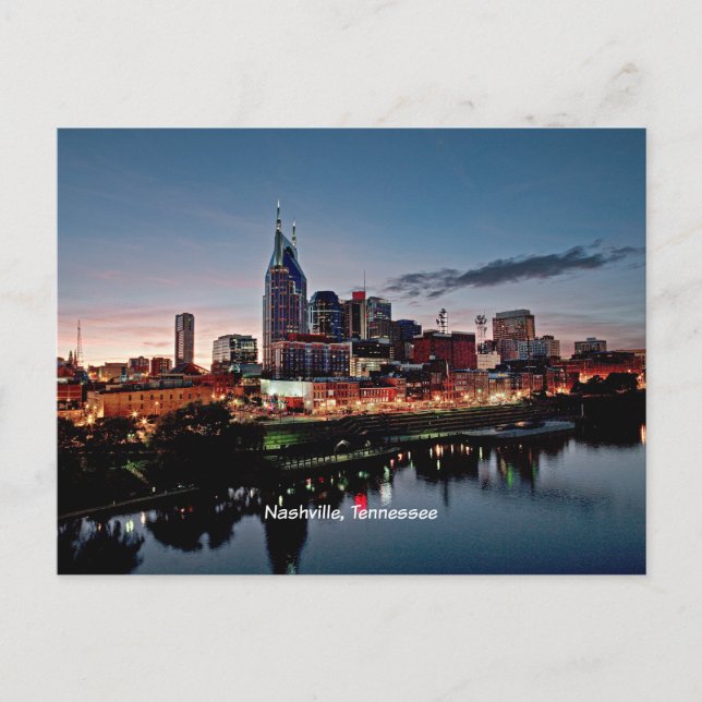 Nashville, Tennessee skyline Postcard (Front)
