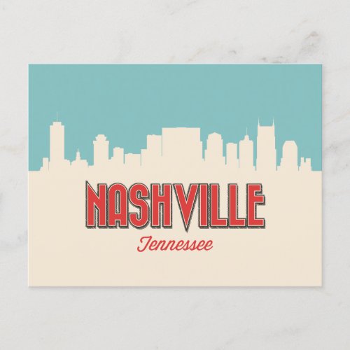 Nashville Tennessee Skyline Postcard