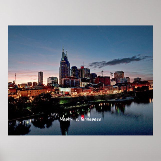 Nashville, Tennessee skyline Poster (Front)