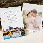 NASHVILLE Tennessee Skyline Save the Date Invitation<br><div class="desc">The Nashville Collection features watercolor paintings of Nashville,  Tennessee. This collection is perfect for your travel or adventure themed event.</div>