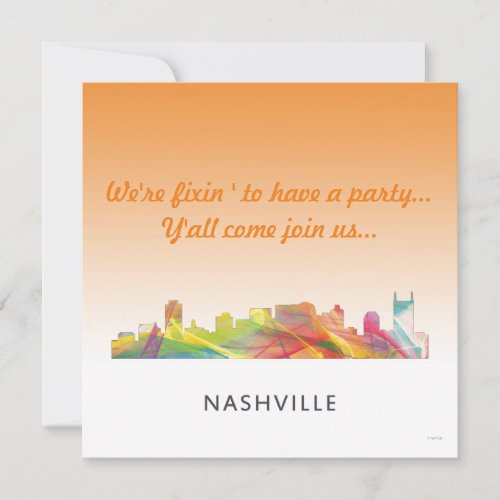 NASHVILLE TENNESSEE SKYLINE WB1  _ SAVE THE DATE