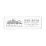 Nashville Tennessee Stylized Skyline | Label