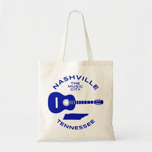 Nashville Tennessee The Music City Tote Bag