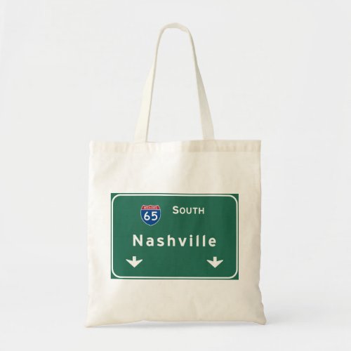 Nashville Tennessee tn Interstate Highway Freeway Tote Bag