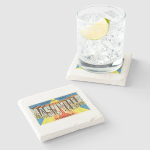 Nashville Tennessee TN Old Vintage Travel Souvenir Stone Coaster
