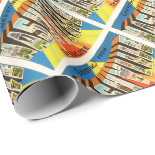 Nashville Tennessee TN Old Vintage Travel Souvenir Wrapping Paper